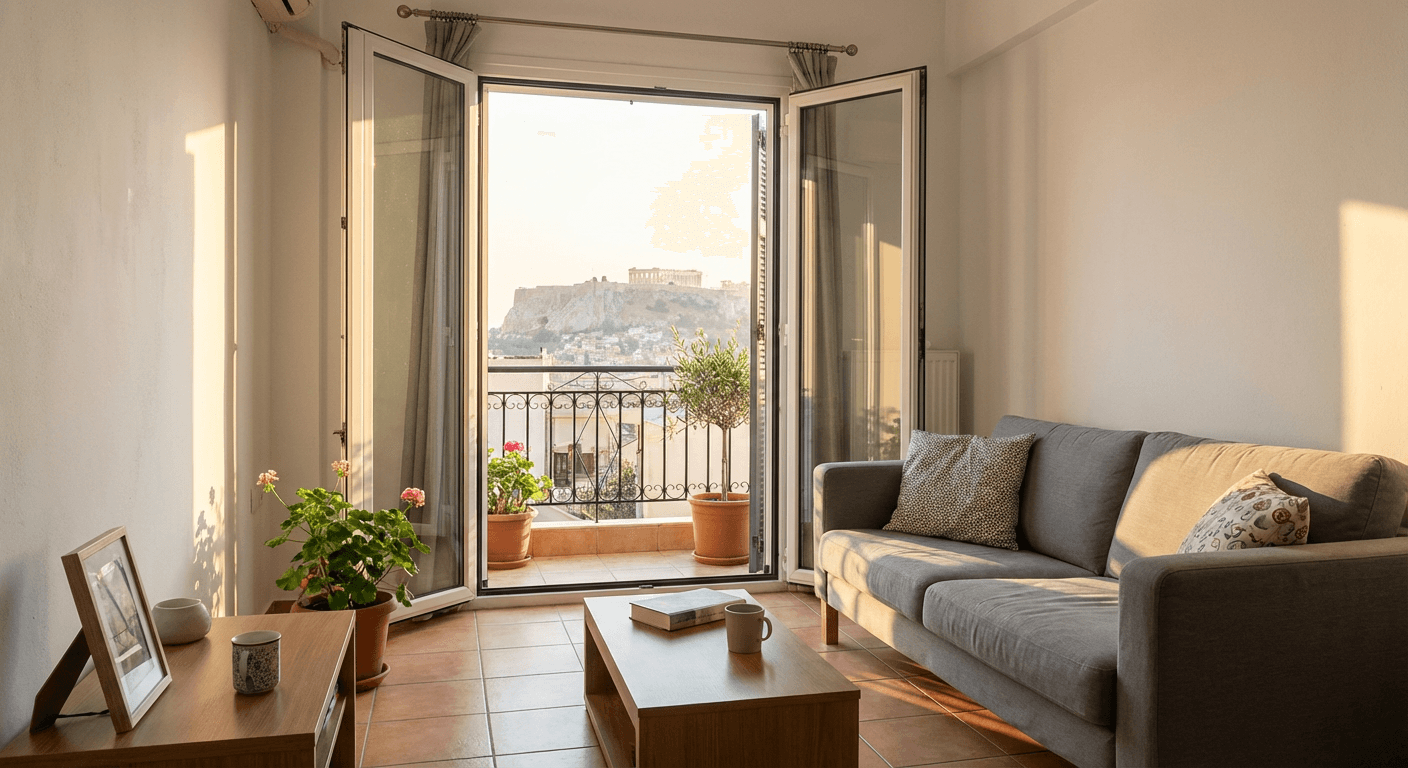 Bright Apartment in Koukaki